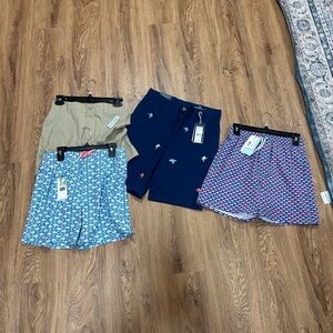 Boys Casual Shorts Set - Blue, Navy, Tan Size XL